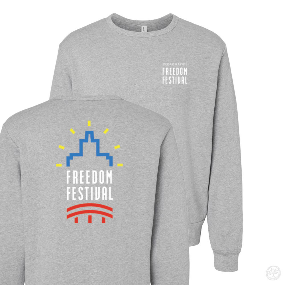 Cedar Rapids Freedom Festival Bella + Canvas Classic Crew Sweatshirt